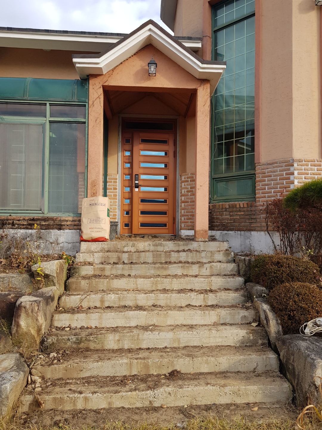 왜관 전원주택 계단시공 전 사진